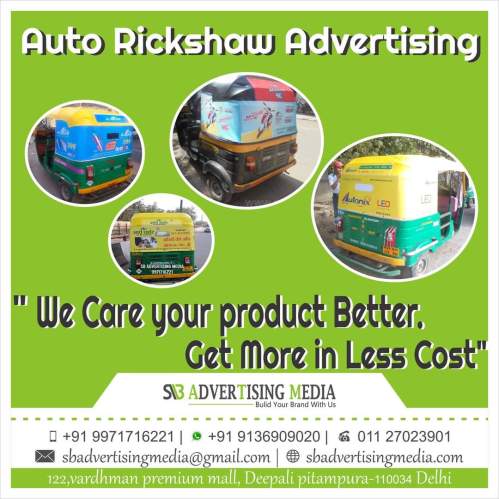 Auto Rickshaw Advertisement Delhi