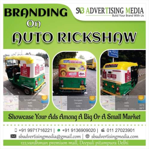 Auto rickshaw branding